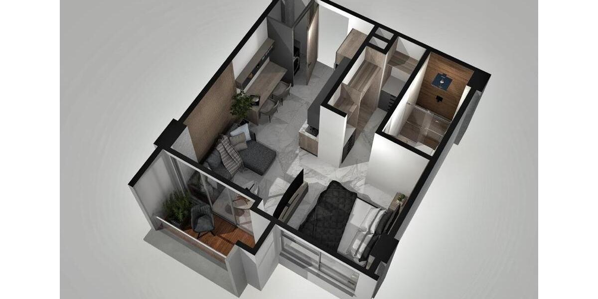 Etagenwohnung Düsseldorf Stadtbezirk 2 - 1 Zimmer, 37 m&sup2;, 75.000&euro; | Angebot:27446936