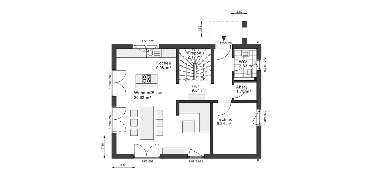 Einfamilienhaus Ratingen Lintorf - 3 Zimmer, 120 m&sup2;, 2.390&euro; | Angebot:23582015