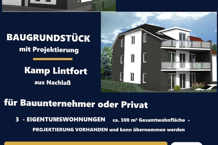 Baugrund aus Nachlaß in 47475 für 3 ETW´s für Profiteure, Bauunternehmer oder Privat anleger - Grundstück Kamp-Lintfort | Angebot:27463620