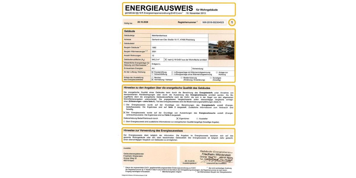 Etagenwohnung Rheinberg - 2.5 Zimmer, 62 m&sup2;, 139.500&euro; | Angebot:27462950