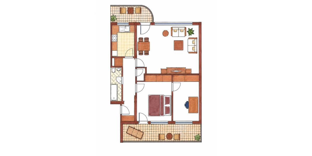 Etagenwohnung Krefeld Dießem - 3 Zimmer, 83 m&sup2;, 200.000&euro; | Angebot:26993468