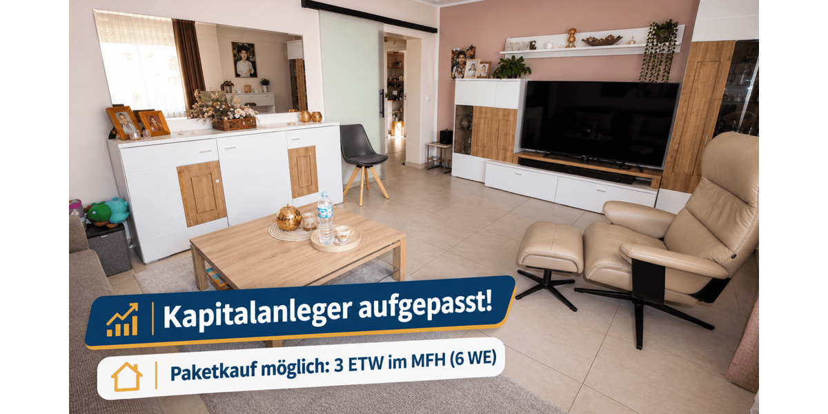 Etagenwohnung Duisburg Duisburg-Mitte - 2 Zimmer, 51 m&sup2;, 99.705&euro; | Angebot:27456452