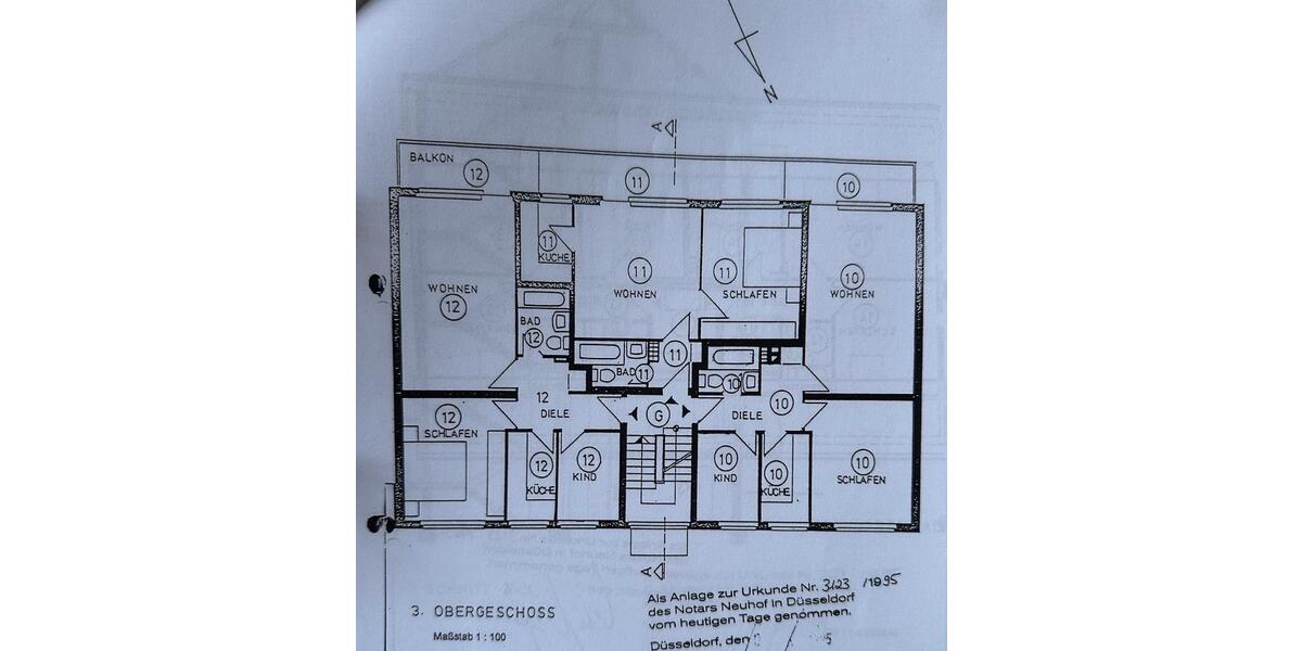 Etagenwohnung Ratingen - 3 Zimmer, 61 m&sup2;, 240.000&euro; | Angebot:26819398