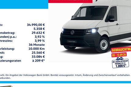 VW Crafter 9.893 km 34.500 &euro; Krefeld 47803