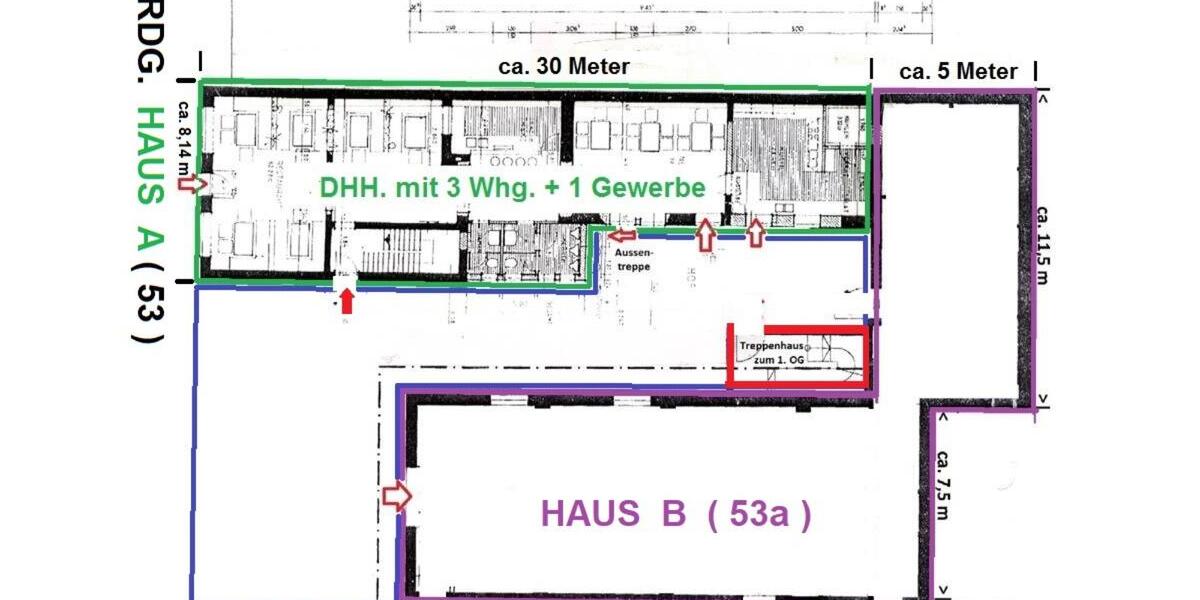 Mehrfamilienhaus, Wohnhaus Duisburg Baerl - 11 Zimmer, 375 m&sup2;, 580.000&euro; | Angebot:24442930