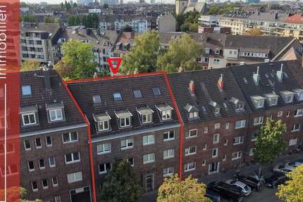 Wohnung Düsseldorf Oberbilk - 2 Zimmer, 75 m&sup2;, 275.000&euro; | Angebot:27469479