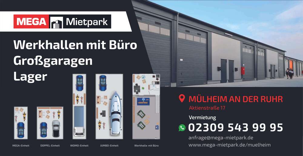 Gewerbeobjekt Mülheim an der Ruhr Eppinghofen - 262&euro; | Angebot:21814421