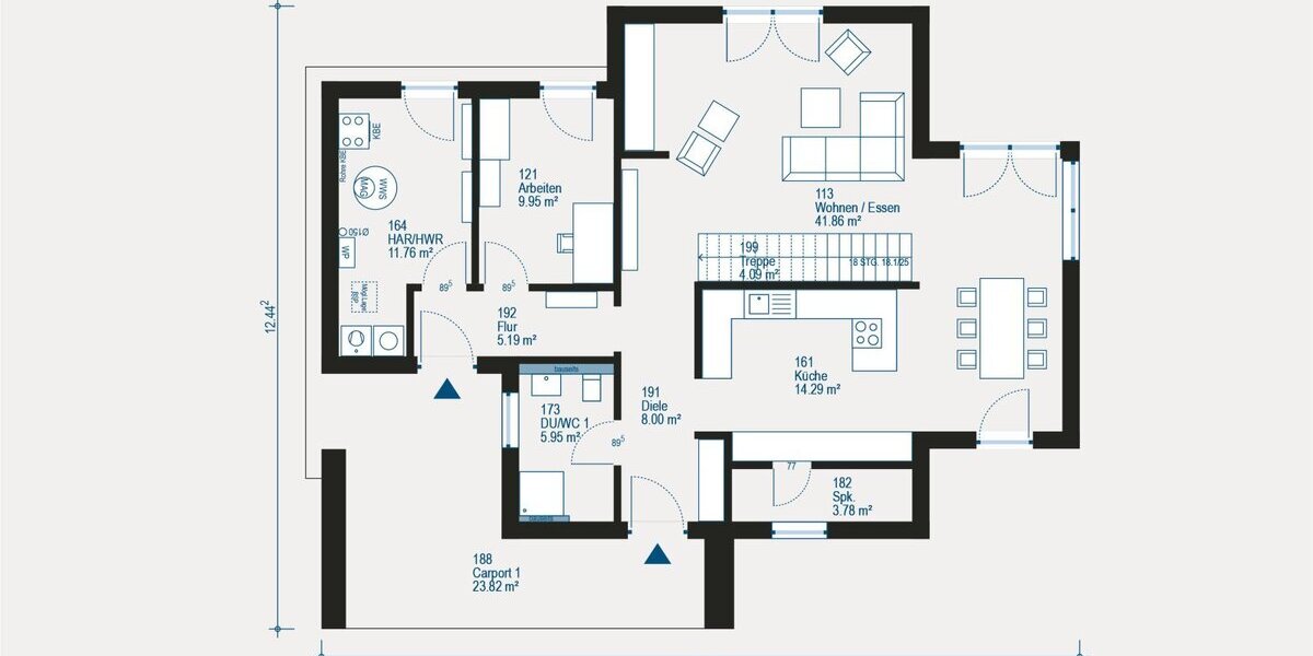Individuelles Familienleben in Mönchengladbach - Viel Raum, viele Möglichkeiten - Einfamilienhaus Mönchengladbach Hardt | Angebot:27370053