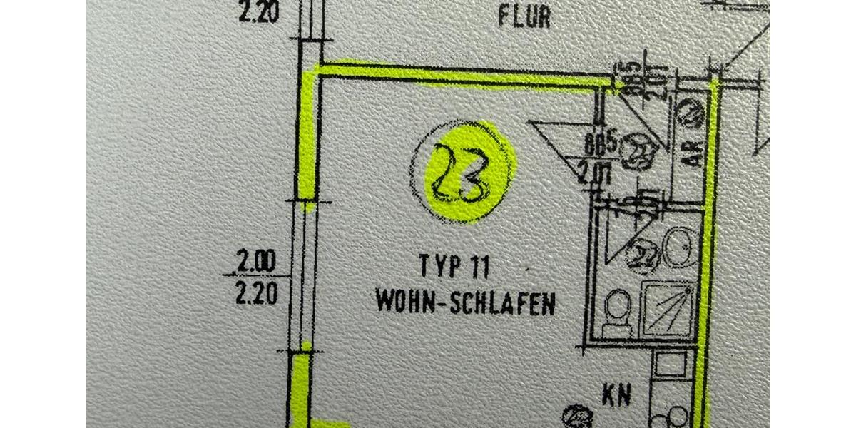 Etagenwohnung Düsseldorf Stadtbezirk 9 - 1 Zimmer, 24 m&sup2;, 83.000&euro; | Angebot:27258761