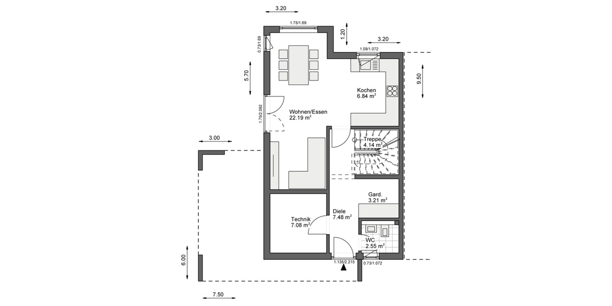 Doppelhaushälfte Krefeld Benrad - 3 Zimmer, 100 m&sup2;, 1.990&euro; | Angebot:23497248