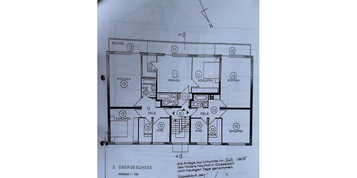 Etagenwohnung Ratingen - 3 Zimmer, 61 m&sup2;, 240.000&euro; | Angebot:26819398