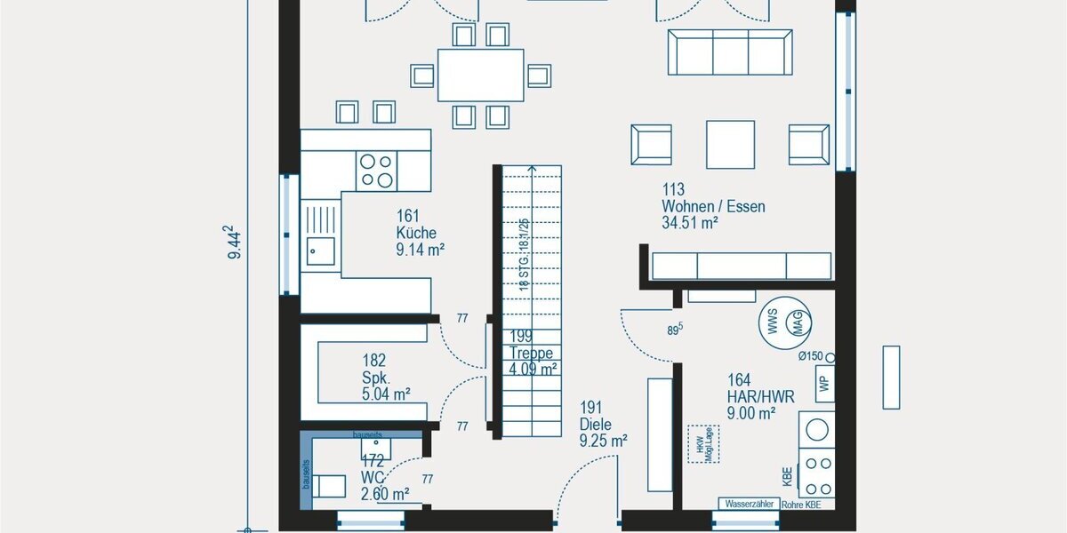 Raumwunder zum Wohlfühlen - Ihr individuelles allkauf Traumhaus - Einfamilienhaus Dormagen Steinforth | Angebot:27429613