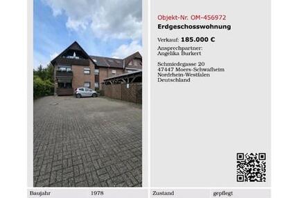 Wohnung Moers Schwafheim - 2 Zimmer, 64 m&sup2;, 185.000&euro; | Angebot:27447809