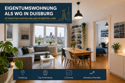 Wohnung Duisburg Beeck - 2 Zimmer, 59 m&sup2;, 131.670&euro; | Angebot:26381131