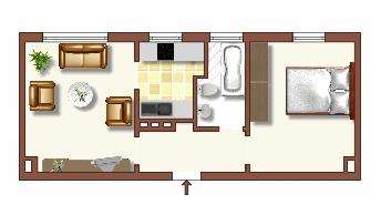 Wohnung Duisburg Huckingen - 2 Zimmer, 40 m&sup2;, 409&euro; | Angebot:27286439
