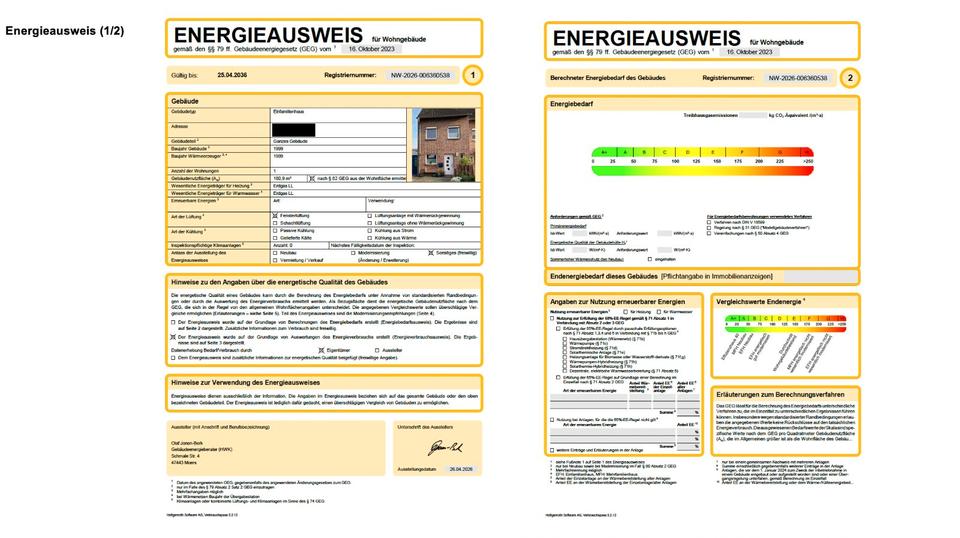 Reihenhaus Duisburg Rheinhausen - 6 Zimmer, 116 m&sup2;, 425.000&euro; | Angebot:26814265